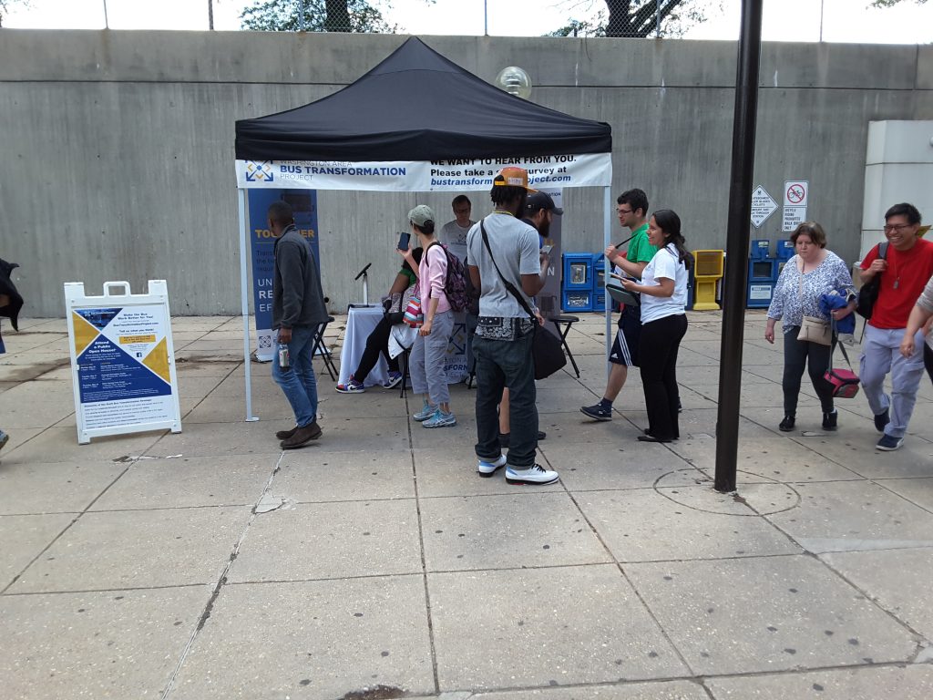 Shady Grove Metro Station event booth