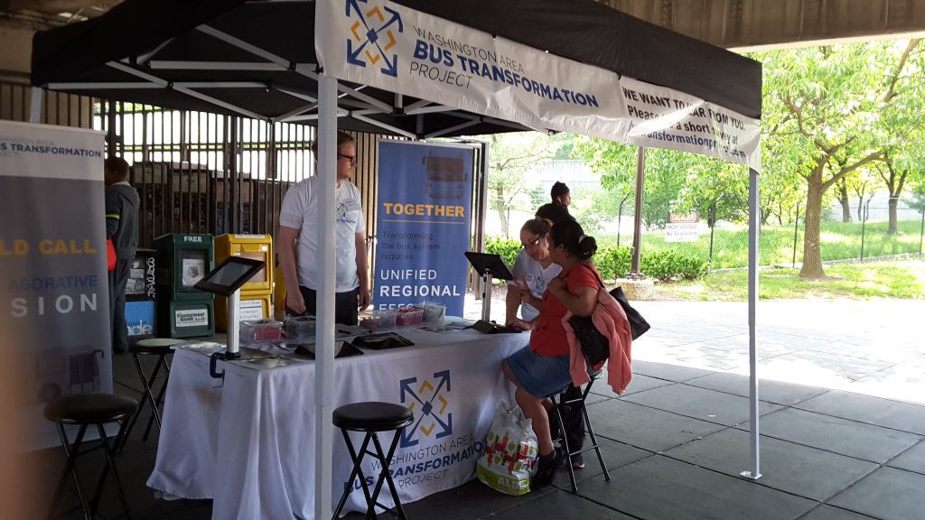 Fort Totten Metro Station event booth