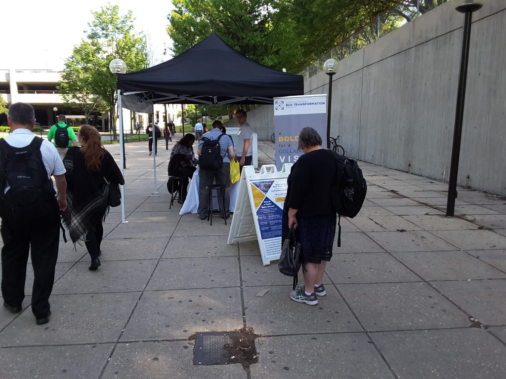Shady Grove Metro Station event booth